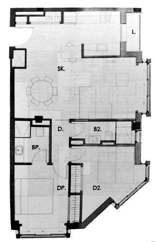 Calle Boldano 3. Plano del inmueble